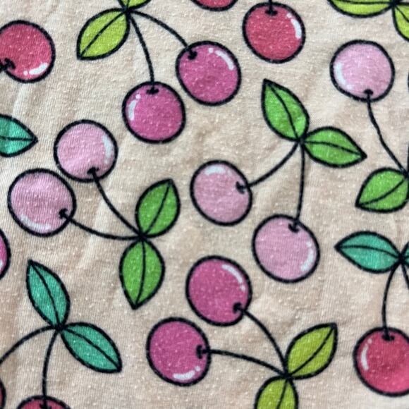 Posh Peanut Pink Cherry Bamboo Pajama Set Girl's 3t/4t - Picture 6 of 8